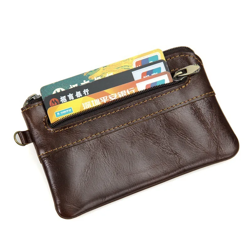 Kopen Leather pouch portemonnee coin key case