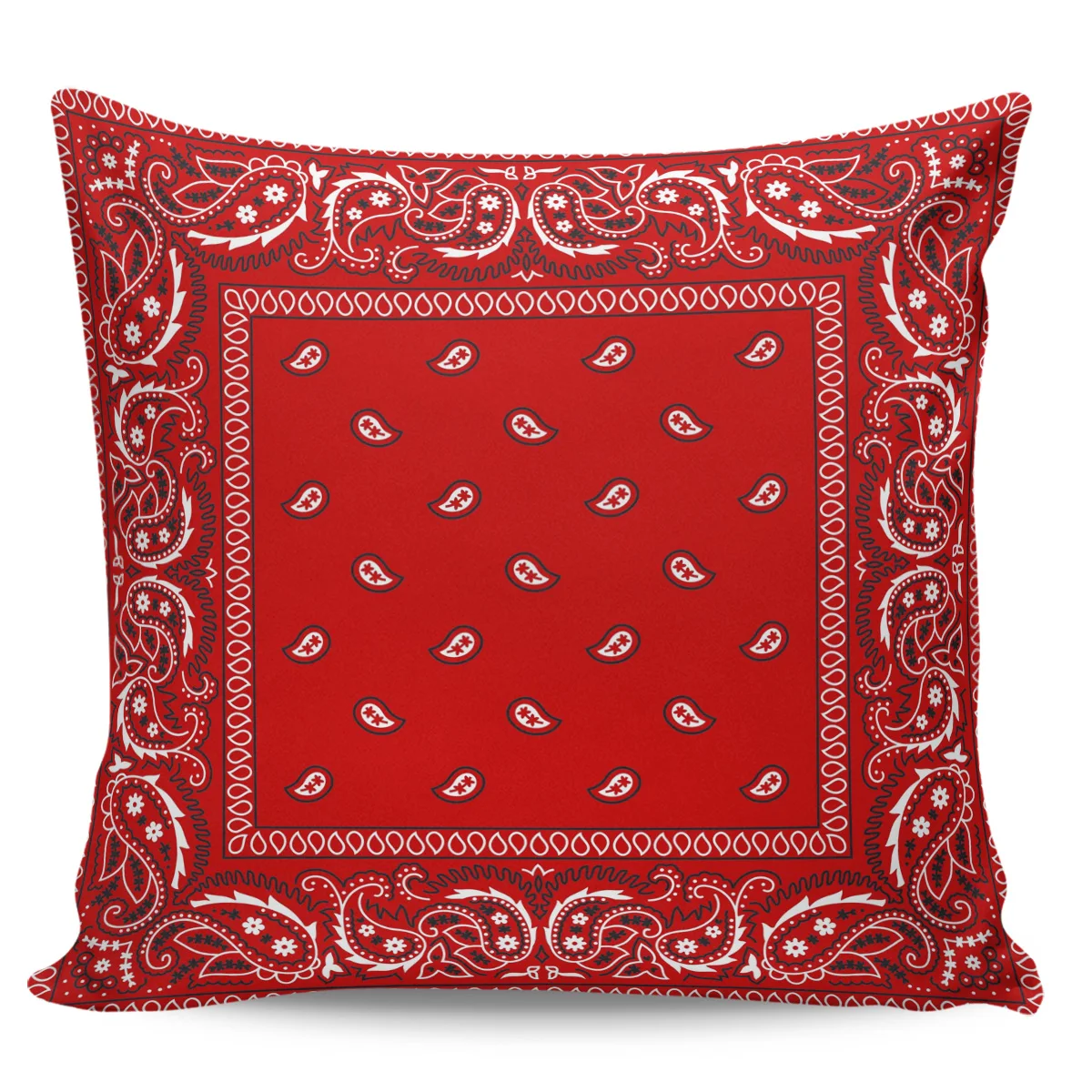 Пейсли Бандана красный узор наволочки Чехлы наволочки квадратный принт