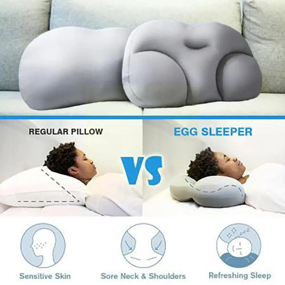 

All-Round Sleep Pillow Egg Sleeper Memory Foam Soft Orthopedic Pillow Pillow Release Dropshipping Pain Neck Shaped O6R2