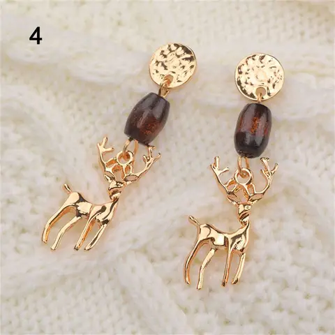 Trendy Statement Christmas Tree Earrings For Women Santa Claus Snowman Drop Earrings Jewelry Girls Christmas Gifts Wholesale