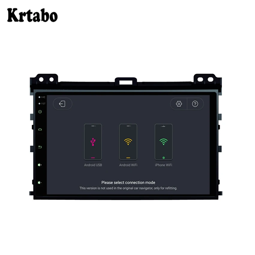 Flash Deal Krtabo Car radio Android multimedia player 4G RAM Car touch screen GPS Support Carplay For Toyota Prado 2002-2010 2