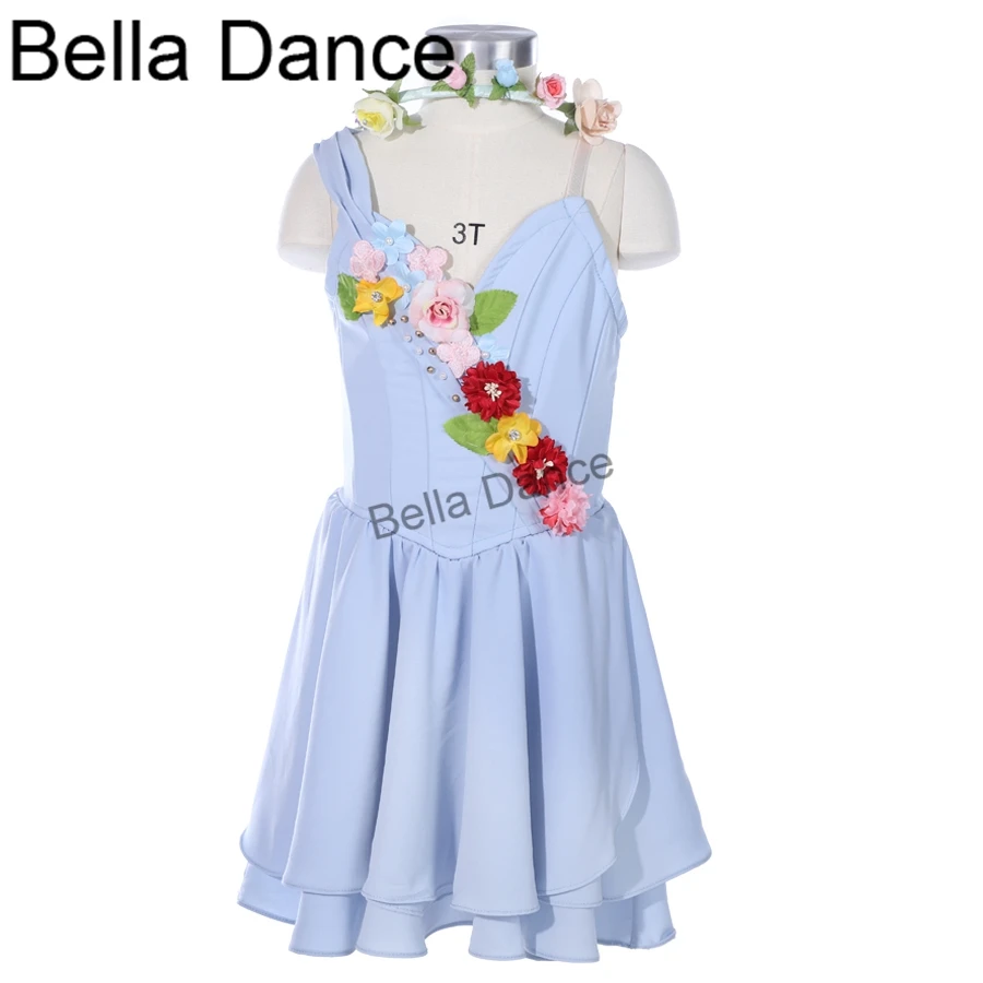 Professional Ballet Costume Dress Light Blue Cupid Ballet Stage Costume,Diana And Acteon Variation Ballet Dress Attire BT9254