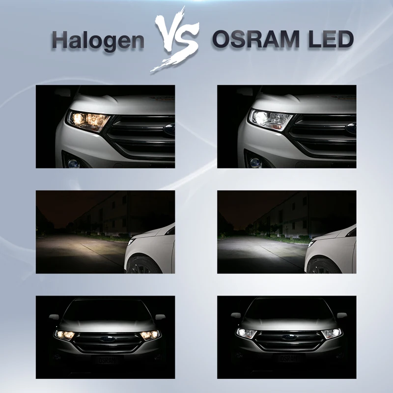 Osram Led H1 H4 H7 H8 H11 H16 9012 9003 9005 9006 Hb2 Hb3 Hb4 H1r2 Hyz  Ledriving 6000k White Led Car Headlight +140% Bright, 2x - Car Headlight  Bulbs(led) - AliExpress