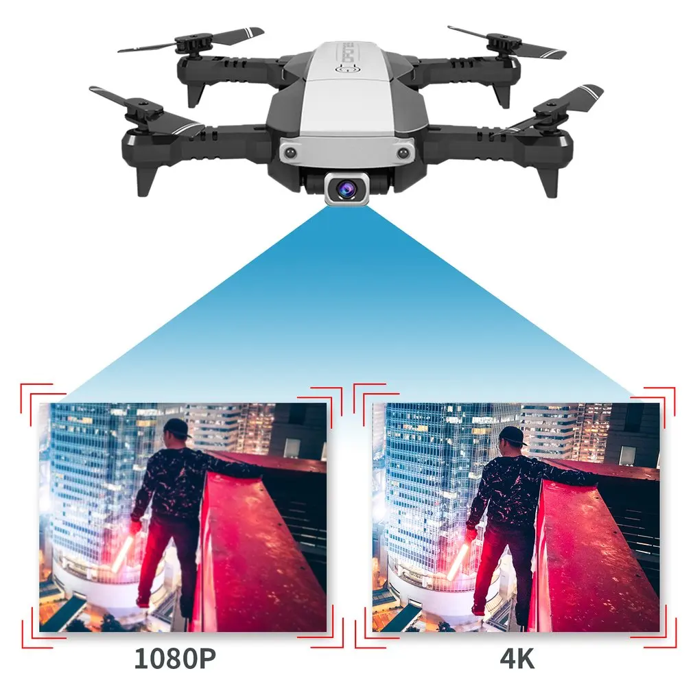 ANSENXI-NVO складной 2,4 ГГц WiFi FPV Дрон 4K камера RC Дрон в режиме реального времени Трансмиссия самолет игрушка с 3 батареей