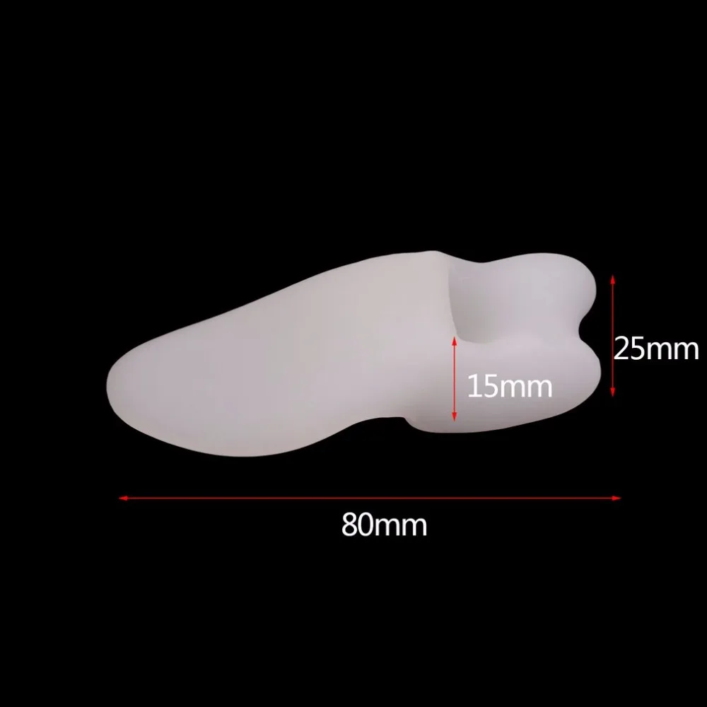 1 pair Silicone Little Toe Corrector Bone Bunion Orthotics Massage Foot Care Separator Orthopedic Supplies