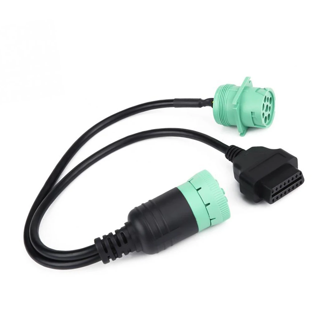 OBD 2 высокого Скорость удлинитель сплиттер Y-din-кабелем 9-контактный штыревой Женский до 16 Pin адаптер