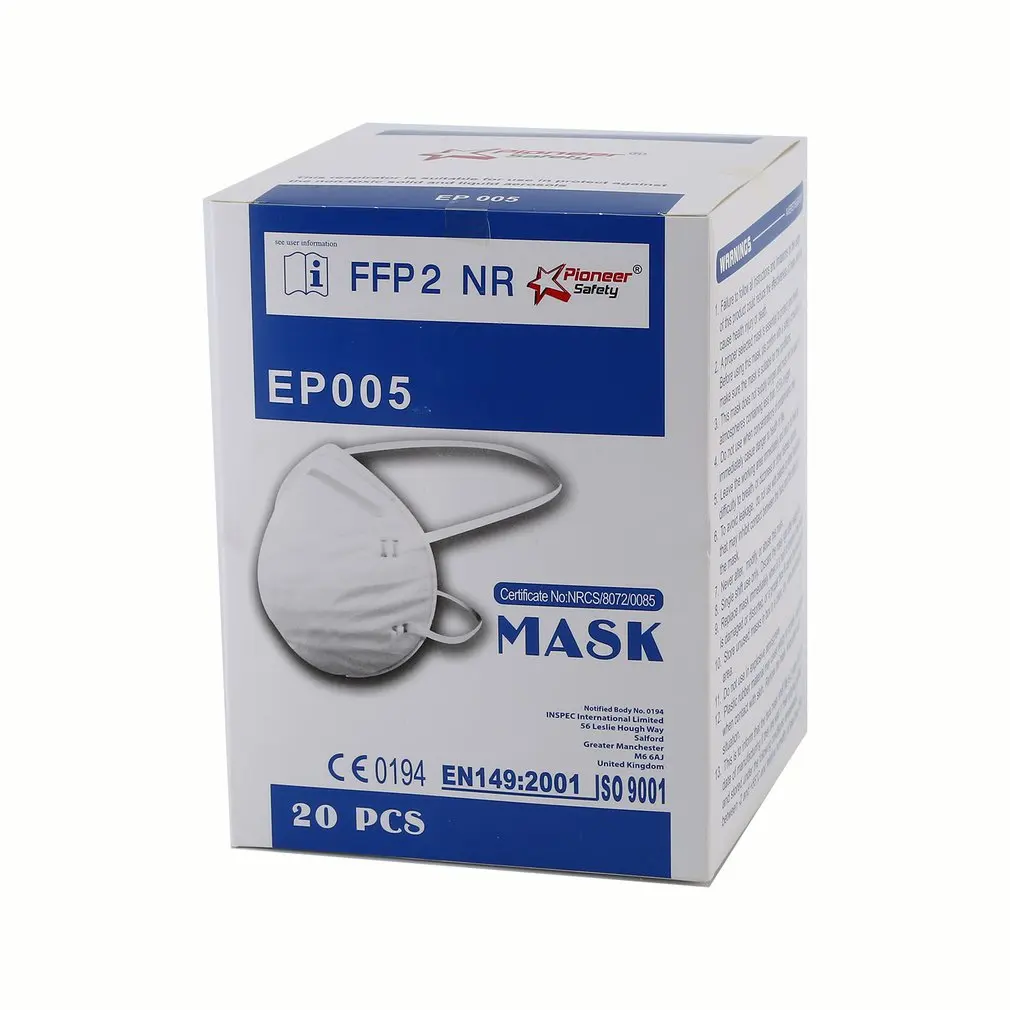 

1Pc To 100 Pcs Ffp2 Mask With Valve Non-woven Dust Mask Anti PM2.5Anti Influenza Breathing Bicycle Riding Mask Safety Masks Care