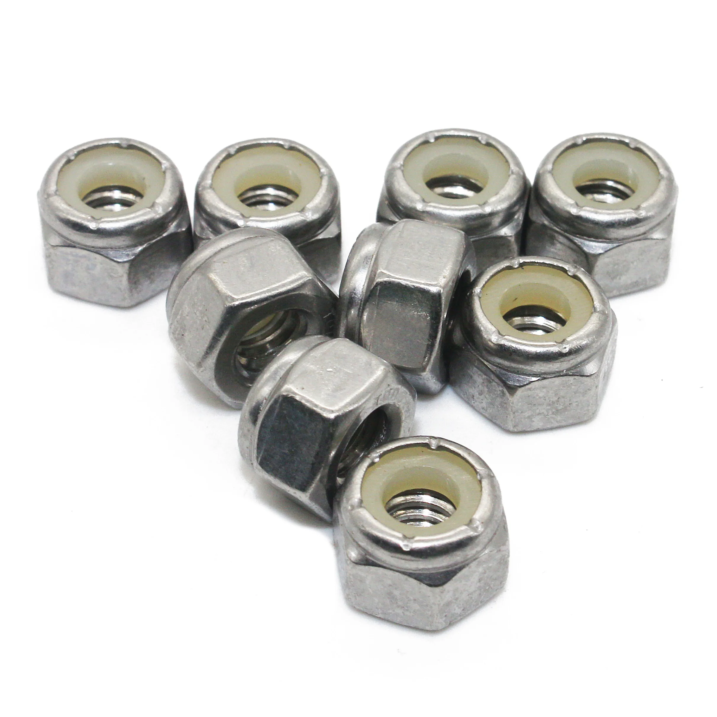Fullerkreg 5/16-18 UNC шестигранные нейлоновые фиксирующие гайки-A2 нержавеющая сталь (50 шт)