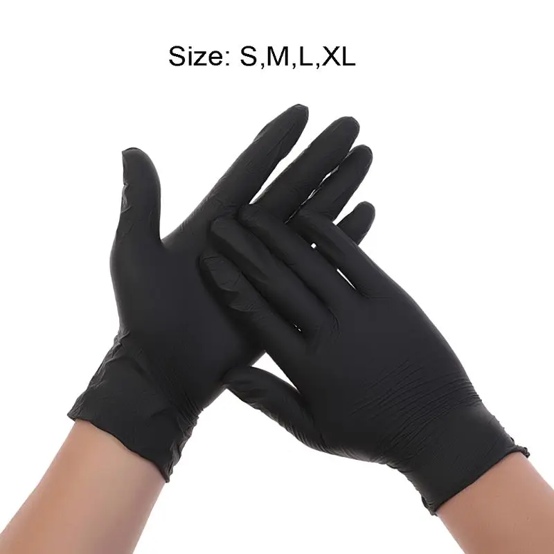 

100pcs Powder Free Disposable Washing Cleaning Nitrile Gloves Work Safety Gloves H7EC