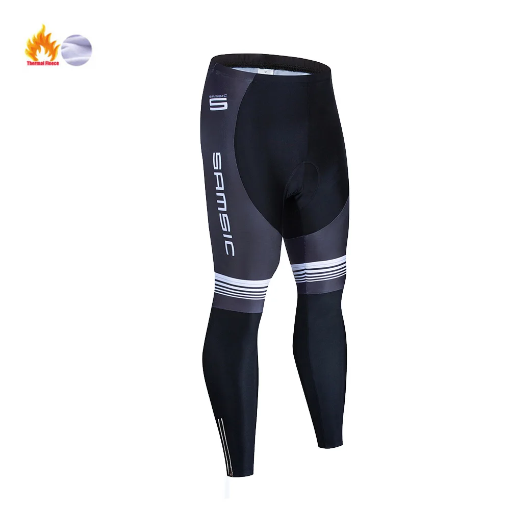 ARKEA Men Cycling Tights Pants Winter Fleece Thermal motion Outdoor Wearable Bib Pants 19D Gel Pad Shockproof Bike Trousers