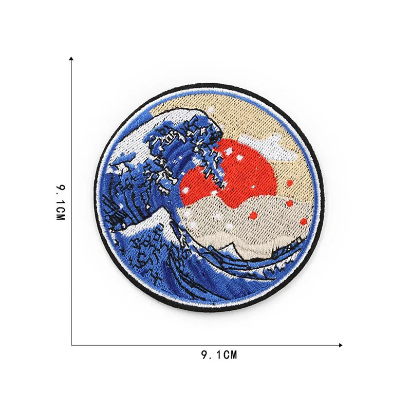Japanese-Style-Embroidery-Patch-For-Clothing-DIY-Applique-Sticker