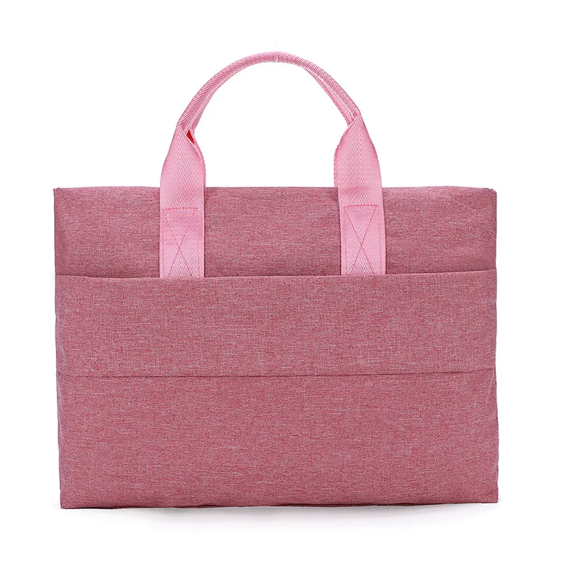 

Unisex Stylish Business Briefcase Canvas Laptop Bags Notebook Handbags Classic Soild Color Casual Handbag