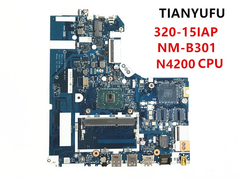 Материнская плата для ноутбука lenovo 320-15IAP DDR3L 5B20P20643 W/N4200U DG424/DG524 NM-B301