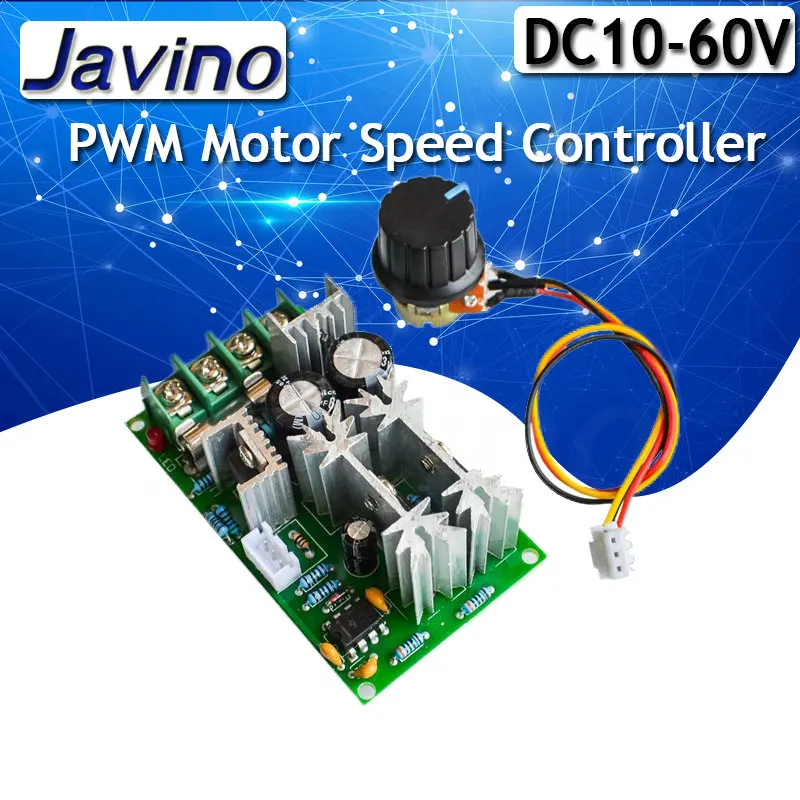 Переключатель регулятора скорости двигателя PWM 10 60 в пост. Тока переключатель 20 А