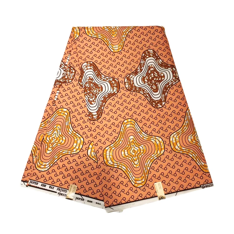 

High quality guaranteed 100% cotton java wax fabric cotton beautiful pattern java wax cloth 6 yards!2019