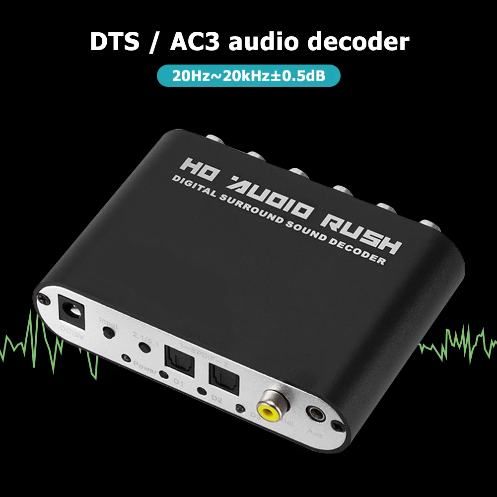 5 1 CH AC3 DTS Dolby HD аудио декодер коаксиальный цифровой до канальный RCA аналоговый