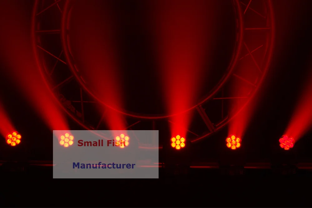 Высокое качество 7X12 Вт движущийся головной свет промывочный зум RGBW светодиодный движущаяся головка сценическое осветительное оборудование для ди-джеев вечерние рождественские украшения для дома