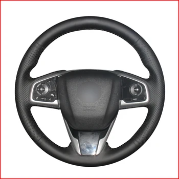 

Mewant Top Layer Leather Car Steering Wheel Cover for Honda Civic Civic 10 2016-2019 CRV CR-V 2017-2019 Clarity 2016 2017 2018