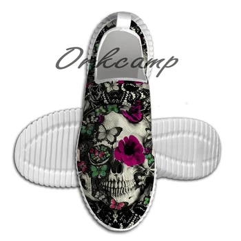 

Sport Running Shoes Victorian Gothic Lace skull Light Weight Walking Shoes Breathable Mesh Yoga Shoes