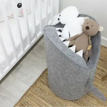 

1PC Laundry Basket Shark Shape Kids Toys Storage Basket Home Folding Toys Clothes Organizer Bucket Storage Decor