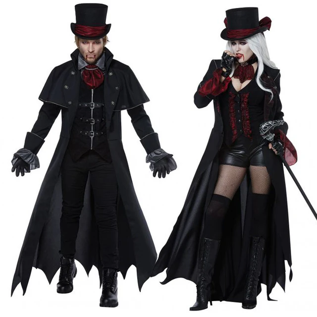 Fantasia de Halloween Masculina Adulto Vampiro de Luxo Com Capa e