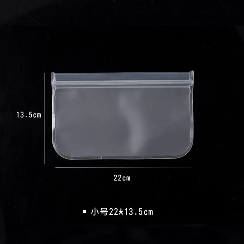 10 шт пластиковые пакеты Ziplock упаковка для пищевых продуктов фрукты закуски небольшой замок типа молния мешки прозрачный свежий сохраняя пыленепроницаемый для хранения - Цвет: Small