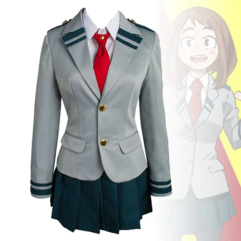 Boku no Hero Academy AsuiTsuyu yaoyoarozu Momo школьная форма мой герой Academy OCHACO URARAKA Midoriya izku костюм для косплея