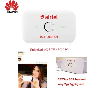 Kaufen Lot Von 10 Stücke HUAWEI E5573 E5573Cs-609 Mobile Tragbare Mini Lte Wireless Wifi 4G Router Mit Sim Karte Slot