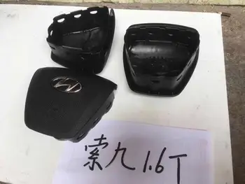 

Free Shipping Steering Wheel Cover For Sonata 2016 Plastic Cover Include Emblem