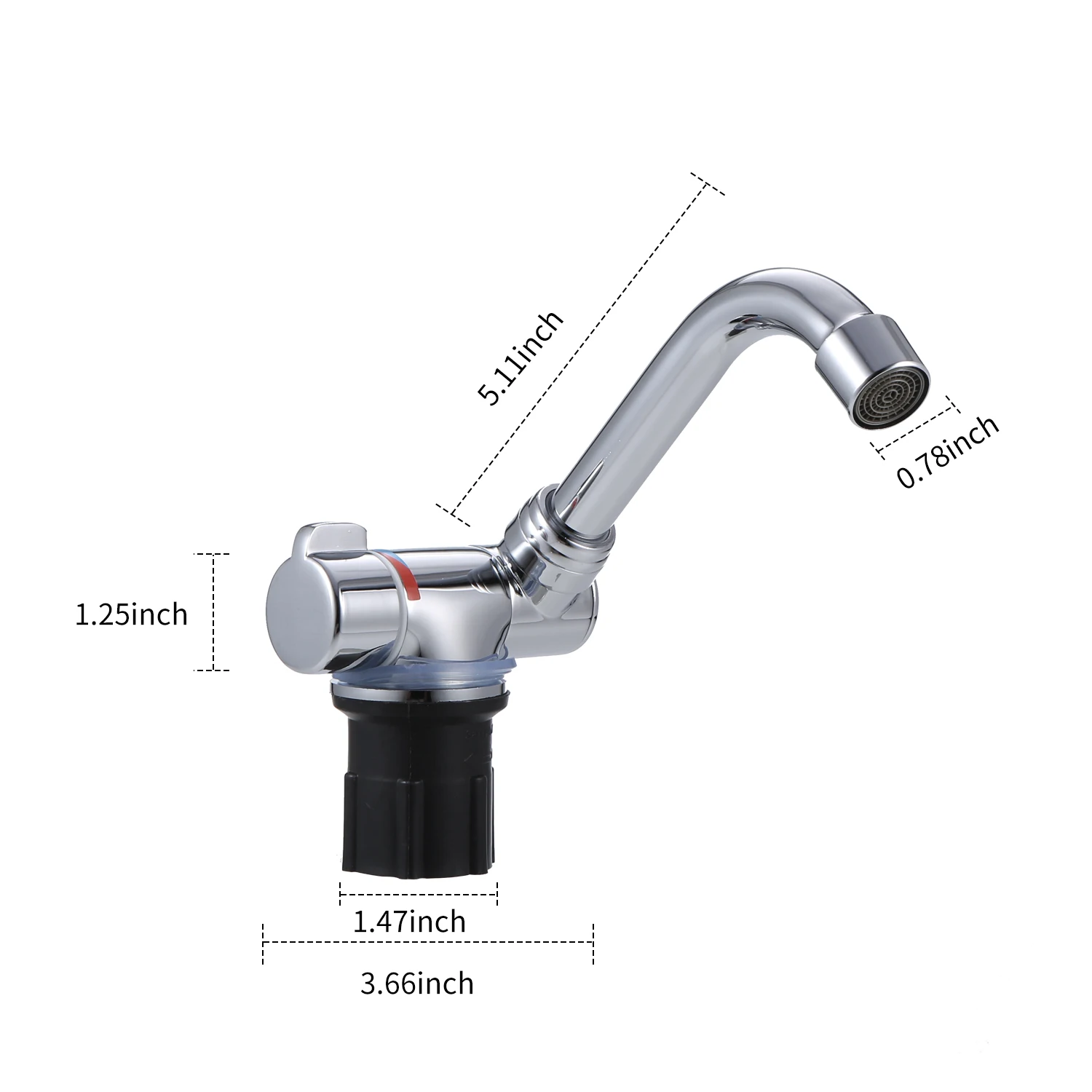 

Hot Foldable Faucet Kitchen Faucet Rotation Bathroom Bar Sink Water Taps Single-Handle Cold Hot Water Mixer Copper Faucet for Ho