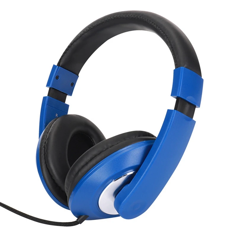 Voice Headsets Wired Gaming Headsets Foldable 3 5mm AUX Headsets with Mic Subwoofer for Computer Phones MP3 MP4
