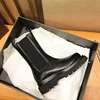 2022 Chunky Boots Women Winter Shoes PU Leather Plush Ankle Boots Black Female Autumn Chelsea Boots Fashion Platform Booties ► Photo 2/6