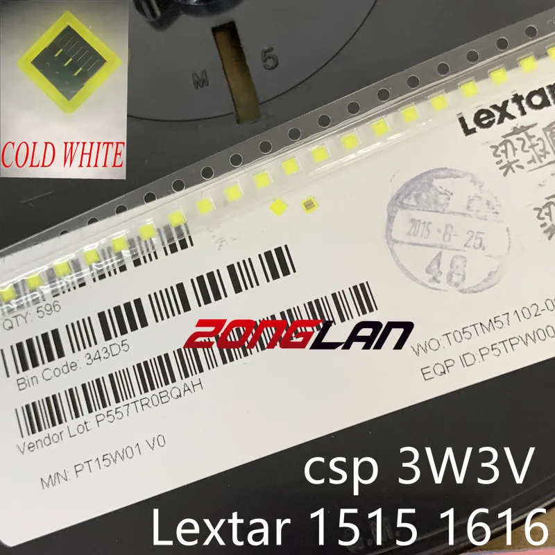 50 шт. оригинальный Lextar LED 1616 свет бусины холодный белый Высокая мощность 3 Вт 3В 190LM