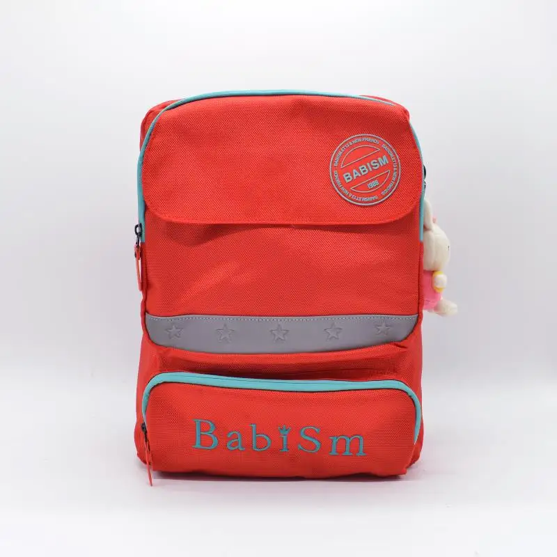 

New Style Schoolbag Korean-style Babi Embroidered Model with English Letters Large-Volume Spine-Burden Relieving Casual Backpack