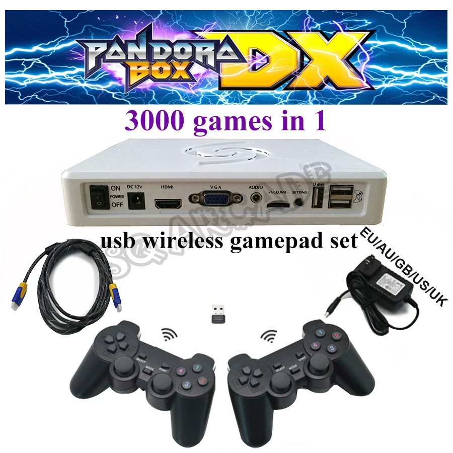 2020 новый оригинальный джойстик Pandora Box DX 3000 в 1 2 игрока USB проводной и беспроводной