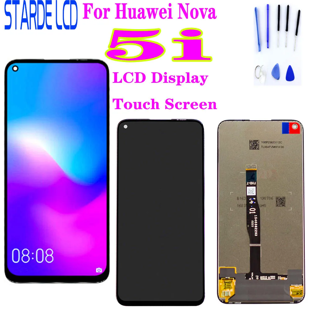 Оригинальный Для Huawei Nova 5i ЖК-дисплей с сенсорным экраном дигитайзер GLK-LX1 GLK-LX2