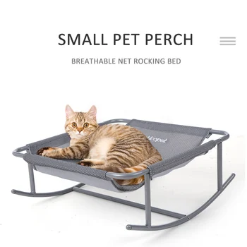 

Pet Cats Hammock Warm Hamster Sleeping Bed Puppy Hanging Beds Fleece Perch with Wood Frame Soft Rest Cushion For Small Pet