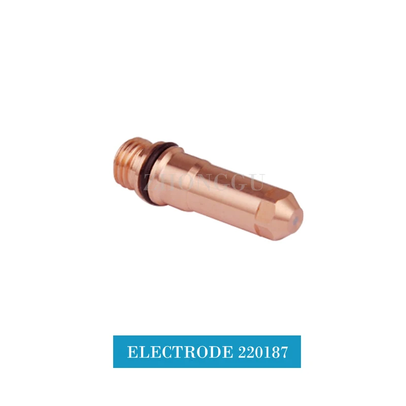 220181 Electrode 10 Pieces Per lot Plasma Cutting Consumable 220187 220192 220552 220435 Suitable for 130A 260A Cutter