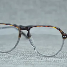 Бренд Дизайн Ретро Unsiex полная оправа ацетат асферические линзы оптические очки оправа Leoaprd черные Анти-усталость очки для чтения