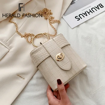 

Fashion Brand Female Tote bag 2020 Fashion New Quality Leather Women's Designer Handbag Crocodile pattern Shoulder Messenger Bag