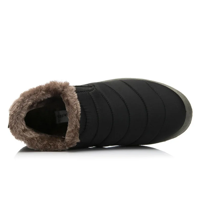 Зимние ботинки мужская зимняя обувь водонепроницаемые мужские ботинки теплые Нескользящие ботильоны для мужчин, зимние кроссовки, размер 48, botas hombre