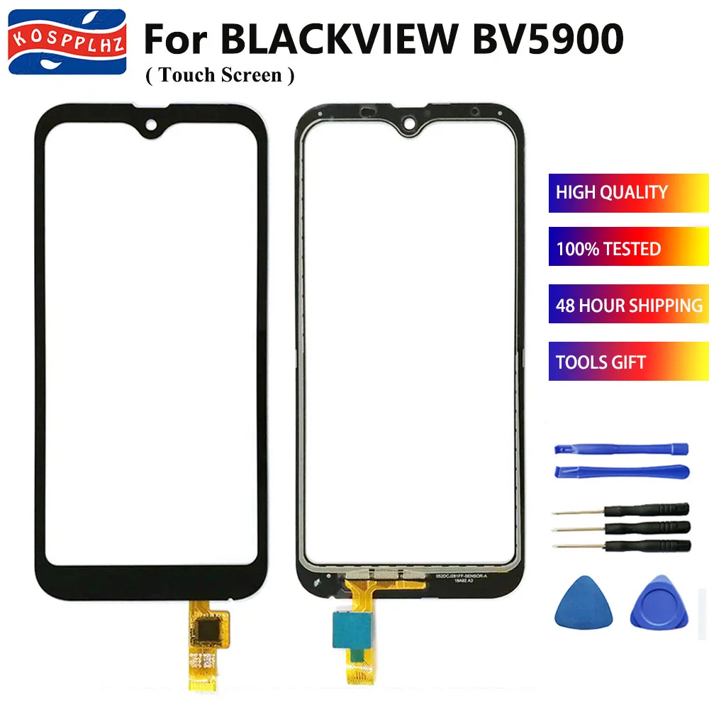 Новинка для Blackview BV5900 сенсорный экран дигитайзер сенсор передняя стеклянная линза(без ЖК-дисплея)+ инструменты и лента