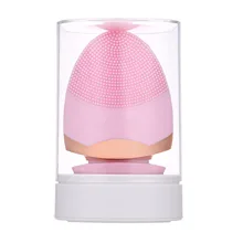 Силиконовая щетка для очищения лица с 6 режимами очищения двусторонний Электрический массажер для лица скруббер для глубокого очищения