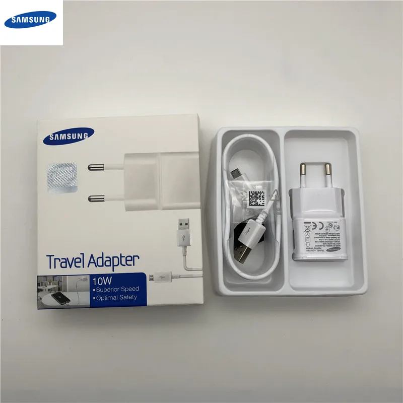 Samsung USB зарядное устройство адаптер для путешествий 5V 2A 1M/1 5 M Micro кабель Galaxy S6 S7 Edge J3