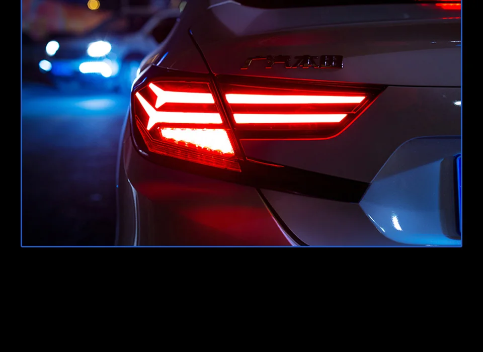 Задний фонарь для автомобиля HONDA ACCORD- светодиодная сигнальная лампа Противотуманные фары DRL дневные ходовые огни тюнинг автомобильные аксессуары