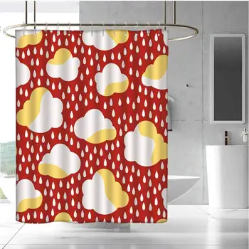 

Hotel Quality Polyester Shower Curtain Shower and Bathtub