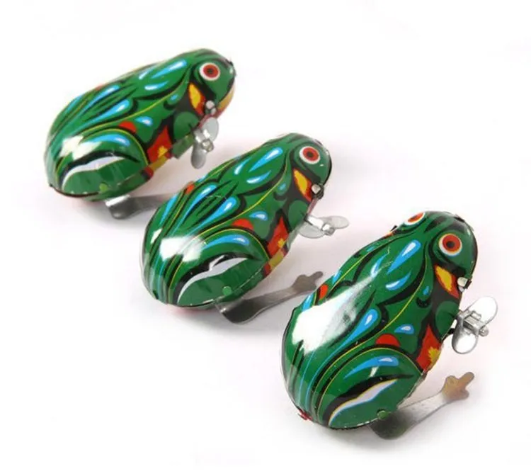 Jumping Frog Kids Classic Tin Wind Up Clockwork Toys Vintage Toy For Children Boys Educational gift findit