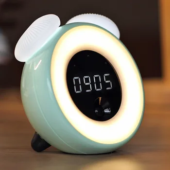 

Creative Time Light Alarm Clock Children's Bedroom Smart Timing Bedside Night Light Led Induction Mushroom Nursery Light