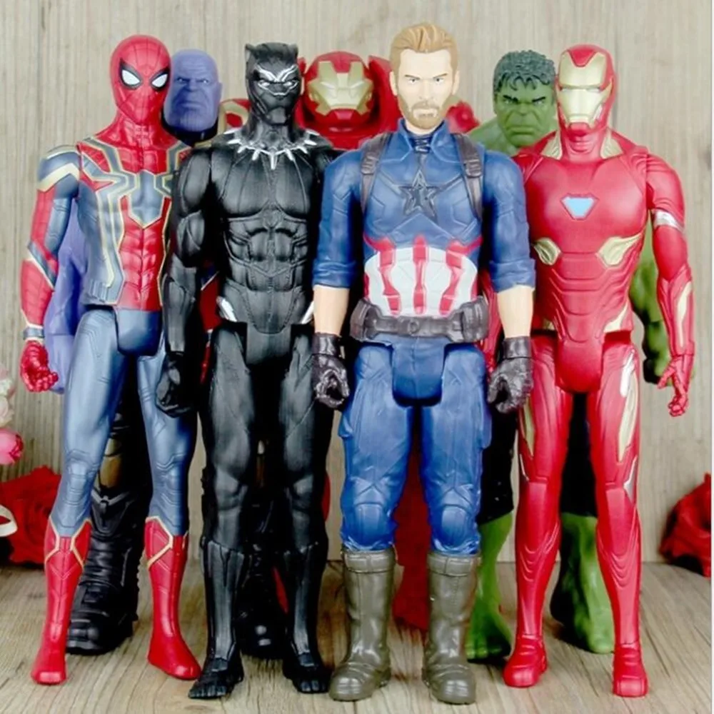 12 "30 см Marvel Мстители Бесконечность войны Звездная Сила Супер герой Титан герой Халк Железный человек паук модель пантера игрушки Фигурки а019