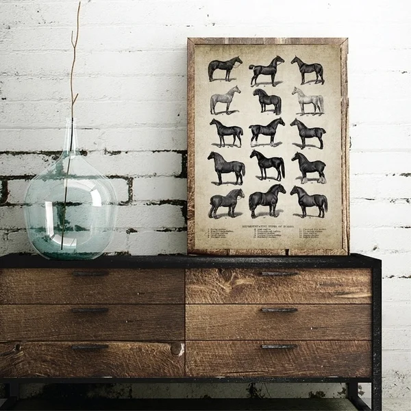Hot Selling Home Decor Print oil painting on canvas Wall Art Nail Decorations Canvas Animals Horse | Дом и сад